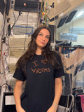 PREORDER Black I Heart Worms Embroidered T-Shirt