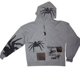 Spider Zip Up One of a Kind Size S/M Oversized Fit