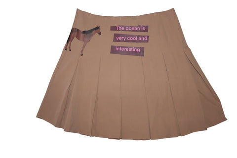 Horse Ocean Skirt Size Small